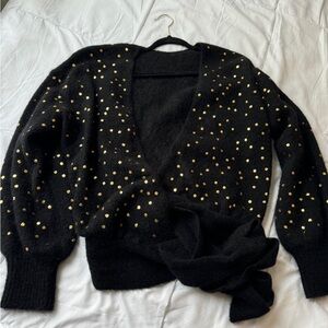 Sezane Maelle wrap sweater size XXL